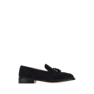Tricker's Men Navy Blue Suede Elton Loafers